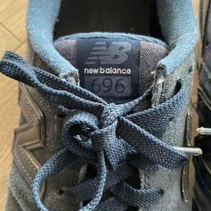 New Balance 696 Women Size 10 Blue Suede Athletic Running Shoes Sneaker WL696FSC